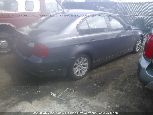 WBAVC73557KP34688 - 2007 BMW 328 XI SULEV GRAY photo 4