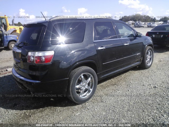 1GKKRTED0BJ248486 - 2011 GMC ACADIA DENALI BLACK photo 4