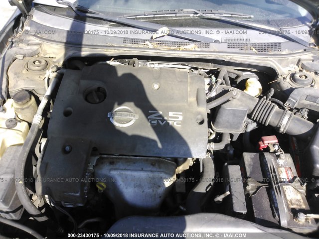 1N4AL11D36N354101 - 2006 NISSAN ALTIMA S/SL SILVER photo 10