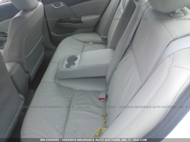 19XFB2F98CE006761 - 2012 HONDA CIVIC EXL WHITE photo 8