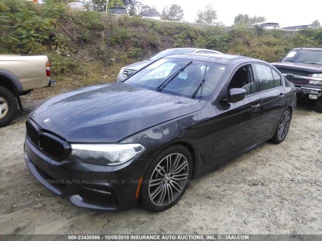 WBAJE7C51JWC55695 - 2018 BMW 540 XI GRAY photo 2