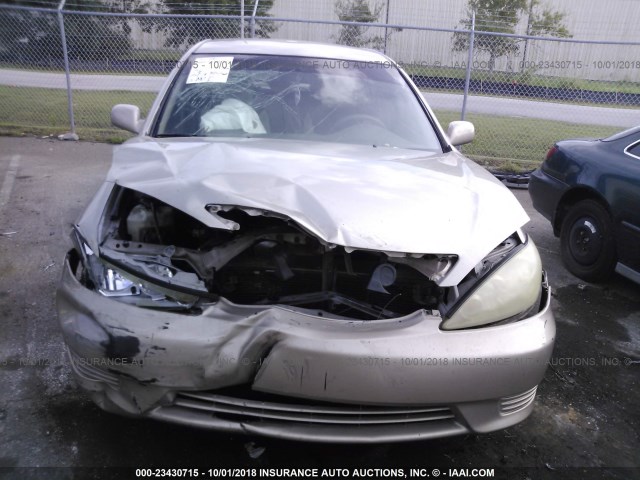 4T1BE32K25U037315 - 2005 TOYOTA CAMRY LE/XLE/SE TAN photo 6