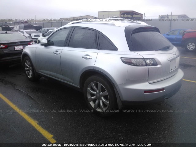 JNRAS08W68X201654 - 2008 INFINITI FX35 SILVER photo 3