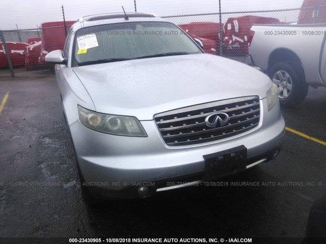 JNRAS08W68X201654 - 2008 INFINITI FX35 SILVER photo 6