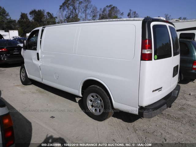 1GCSGAFX4D1127641 - 2013 CHEVROLET EXPRESS G1500  WHITE photo 3