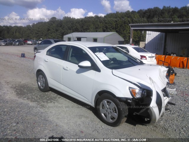 1G1JA5SH4F4171023 - 2015 CHEVROLET SONIC LS 白色 照片 1