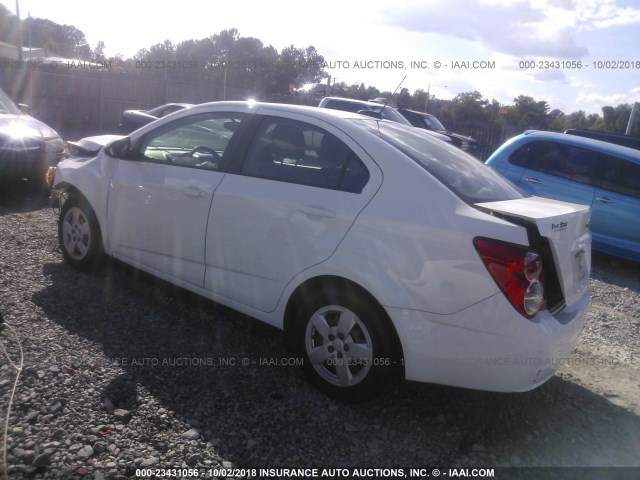 1G1JA5SH4F4171023 - 2015 CHEVROLET SONIC LS 白色 照片 3