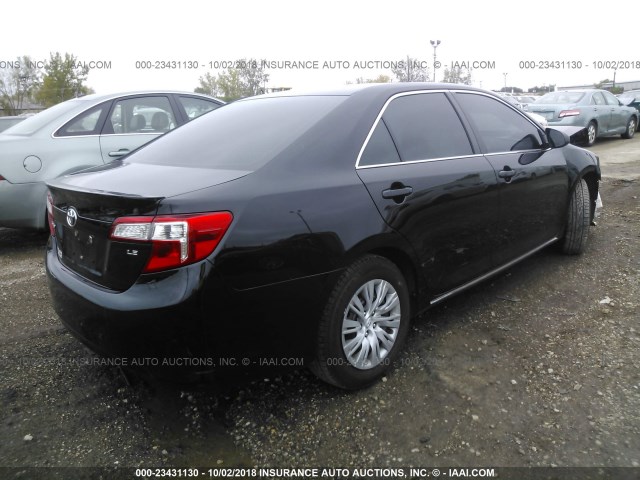 4T1BF1FK8EU471895 - 2014 TOYOTA CAMRY L/SE/LE/XLE 黑色 照片 4