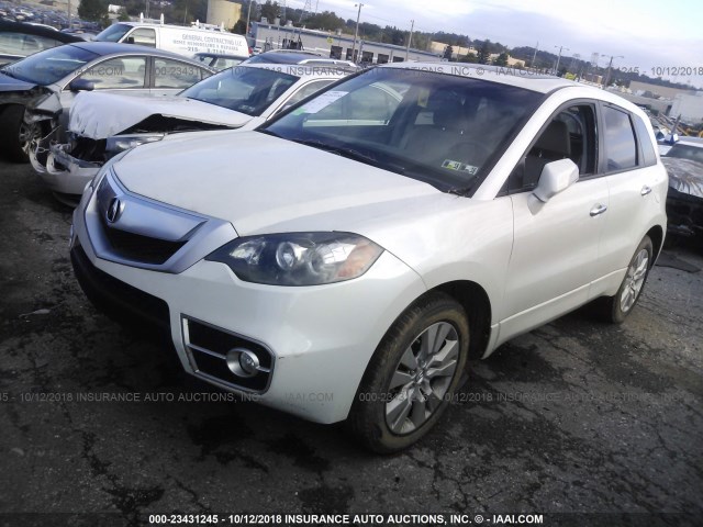 5J8TB2H59BA003092 - 2011 ACURA RDX TECHNOLOGY WHITE photo 2