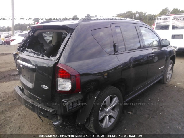 1C4NJDEB4HD100479 - 2017 JEEP COMPASS LATITUDE BLACK photo 4