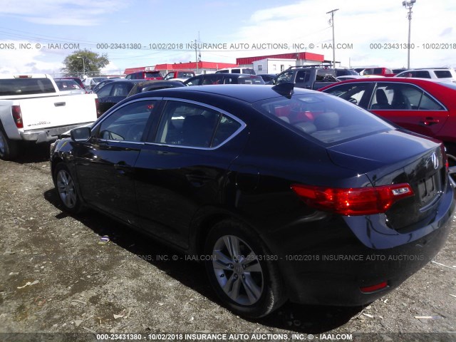 19VDE1F30DE021883 - 2013 ACURA ILX 20 BLACK photo 3