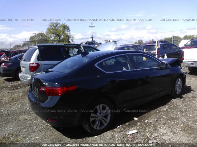 19VDE1F30DE021883 - 2013 ACURA ILX 20 BLACK photo 4