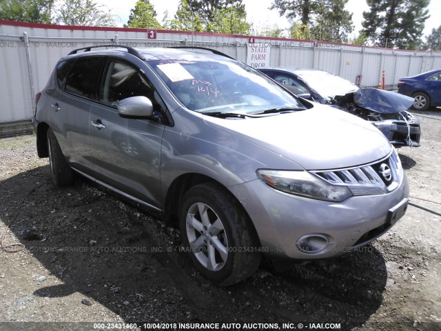 JN8AZ18U89W009051 - 2009 NISSAN MURANO S/SL GRAY photo 1