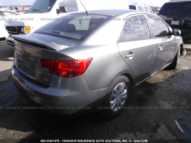 KNAFU4A26C5575150 - 2012 KIA FORTE EX GRAY photo 4