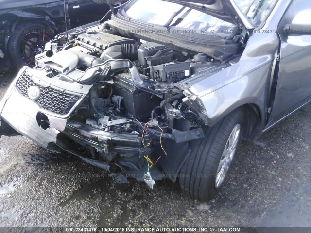 KNAFU4A26C5575150 - 2012 KIA FORTE EX GRAY photo 6