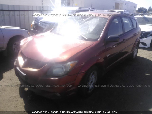 5Y2SL62803Z455260 - 2003 PONTIAC VIBE RED photo 2