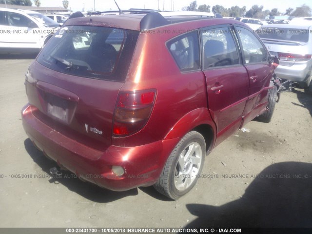 5Y2SL62803Z455260 - 2003 PONTIAC VIBE RED photo 4