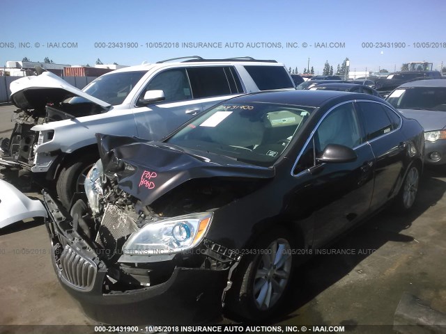 1G4PR5SK6D4133274 - 2013 BUICK VERANO CONVENIENCE BLACK photo 2