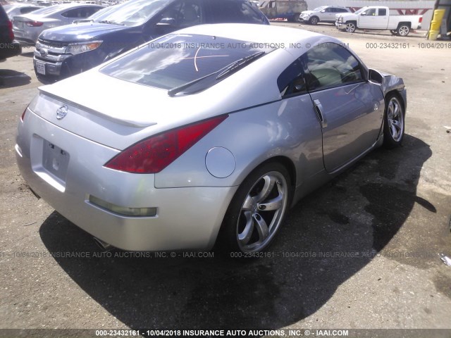 JN1AZ34E63T017263 - 2003 NISSAN 350Z COUPE SILVER photo 4