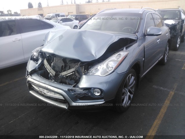 JN1BJ0RP4GM231849 - 2016 INFINITI QX50 GRAY photo 2