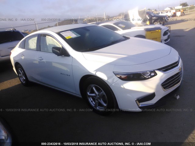 1G1ZB5STXJF221344 - 2018 CHEVROLET MALIBU LS 白色 照片 1