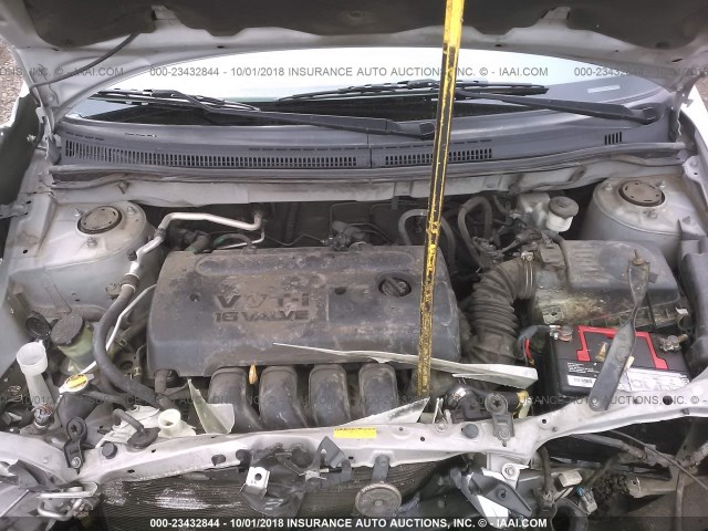 1NXBR30E07Z817270 - 2007 TOYOTA COROLLA CE/LE/S SILVER photo 10