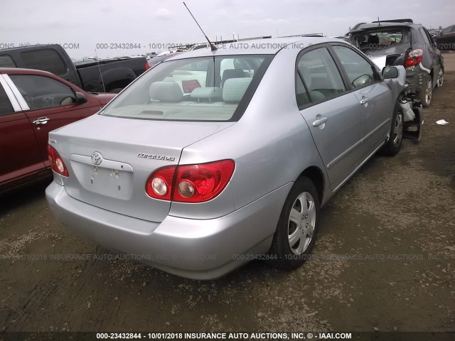 1NXBR30E07Z817270 - 2007 TOYOTA COROLLA CE/LE/S SILVER photo 4