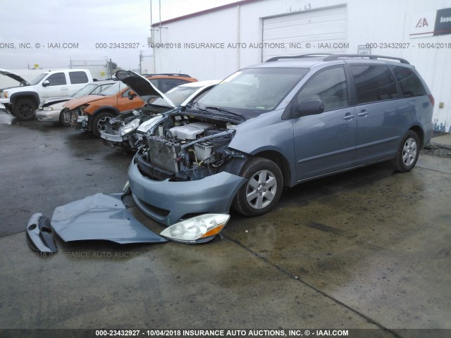 5TDKK4CC2AS305515 - 2010 TOYOTA SIENNA CE/LE BLUE photo 2