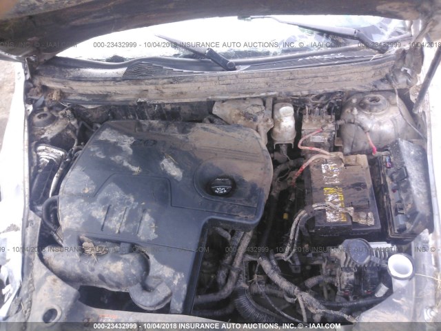1G1ZB5E09CF109767 - 2012 CHEVROLET MALIBU LS 银色 照片 10