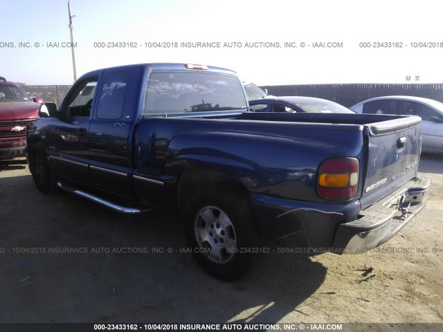 2GCEC19T9Y1153654 - 2000 CHEVROLET SILVERADO C1500 BLUE photo 3