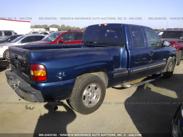 2GCEC19T9Y1153654 - 2000 CHEVROLET SILVERADO C1500 BLUE photo 4