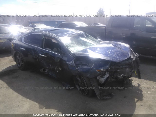 1N4AA5AP9EC447271 - 2014 NISSAN MAXIMA S/SV BLUE photo 1