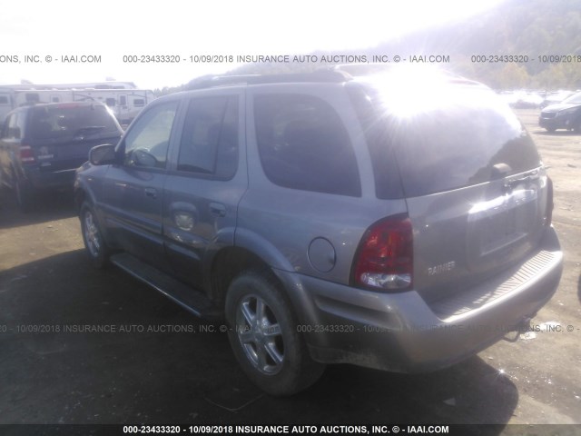 5GADT13S152370625 - 2005 BUICK RAINIER CXL GRAY photo 3