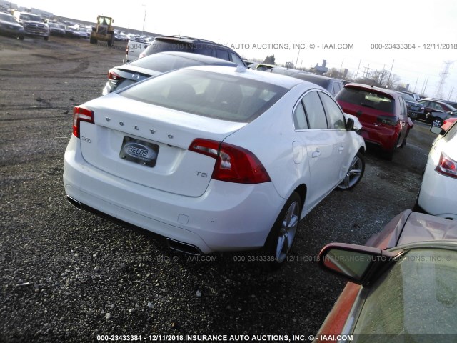 YV126MFK4G2409618 - 2016 VOLVO S60 PREMIER WHITE photo 4