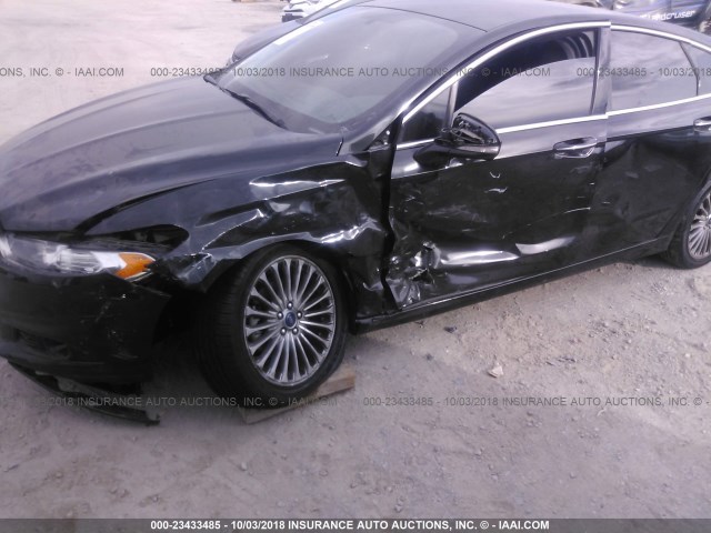 3FA6P0K98FR164502 - 2015 FORD FUSION TITANIUM BLACK photo 6