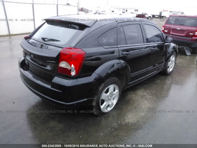 1B3HB48B47D254471 - 2007 DODGE CALIBER SXT BLACK photo 4