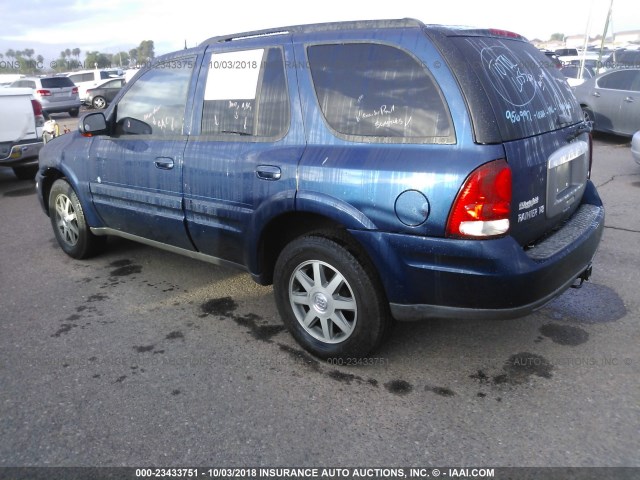 5GAET13P742271421 - 2004 BUICK RAINIER CXL BLUE photo 3