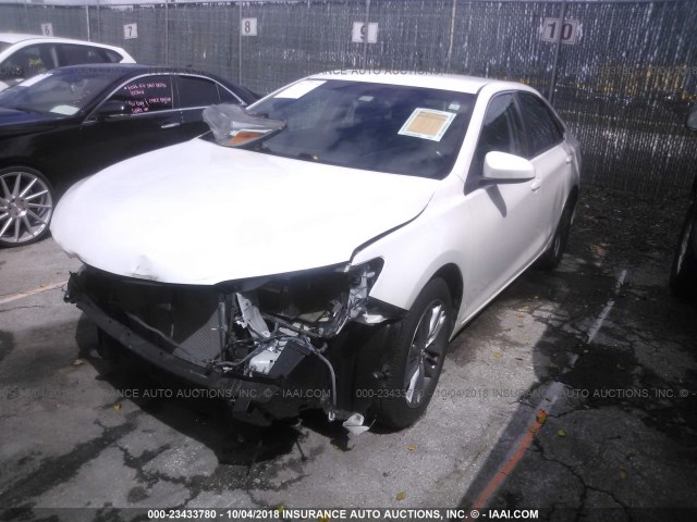 4T1BF1FK3FU003574 - 2015 TOYOTA CAMRY LE/XLE/SE/XSE WHITE photo 2