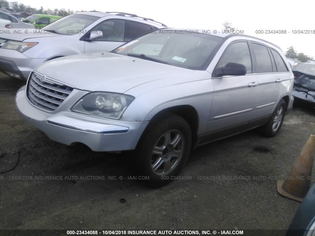 2C4GF68485R653339 - 2005 CHRYSLER PACIFICA TOURING SILVER photo 2