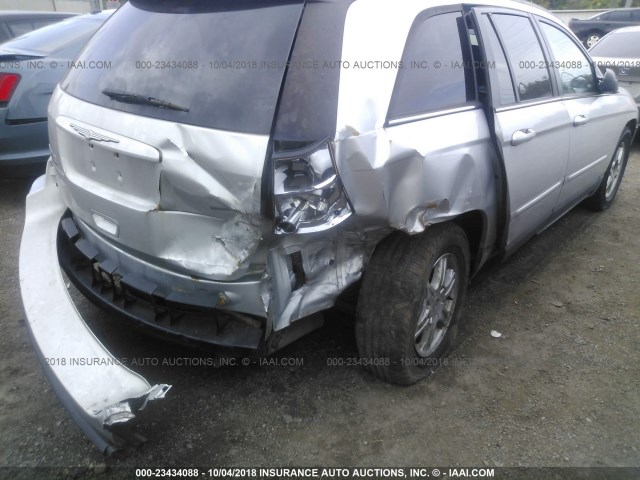 2C4GF68485R653339 - 2005 CHRYSLER PACIFICA TOURING SILVER photo 6