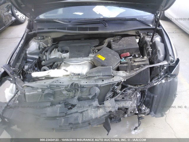 4T1BF1FK4FU886259 - 2015 TOYOTA CAMRY LE/XLE/SE/XSE GRAY photo 10