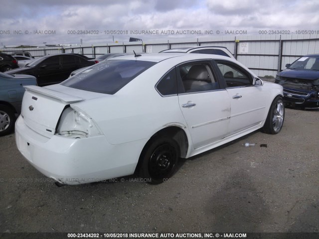 2G1WC5E32E1146941 - 2014 CHEVROLET IMPALA LIMITED LTZ WHITE photo 4