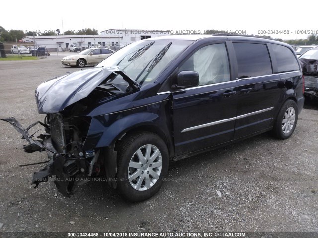 2C4RC1BG6DR708909 - 2013 CHRYSLER TOWN & COUNTRY TOURING BLUE photo 2