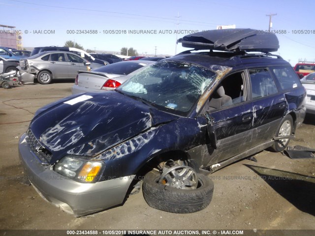 4S3BH675347617136 - 2004 SUBARU LEGACY OUTBACK AWP 蓝色 照片 2