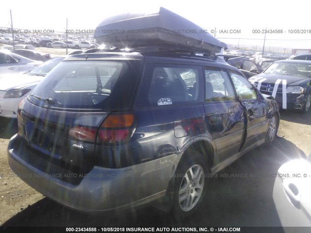 4S3BH675347617136 - 2004 SUBARU LEGACY OUTBACK AWP 蓝色 照片 4