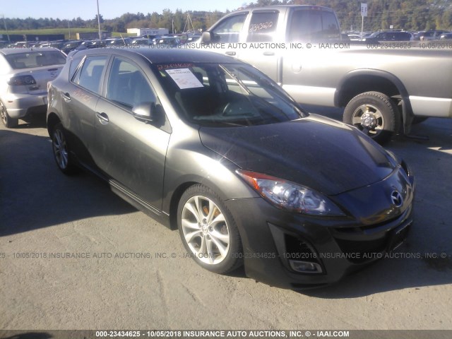 JM1BL1K65B1367853 - 2011 MAZDA 3 S GRAY photo 1