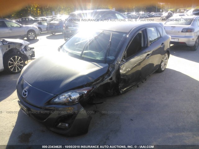 JM1BL1K65B1367853 - 2011 MAZDA 3 S GRAY photo 2