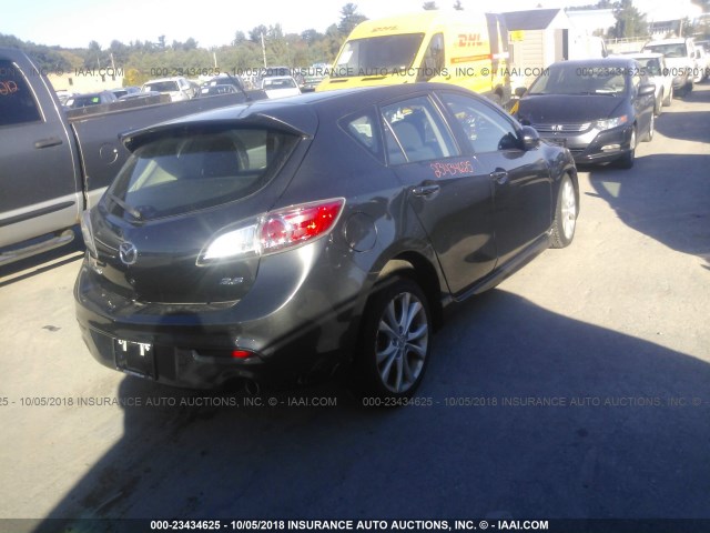 JM1BL1K65B1367853 - 2011 MAZDA 3 S GRAY photo 4