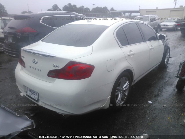 JN1CV6APXFM580830 - 2015 INFINITI Q40 WHITE photo 4