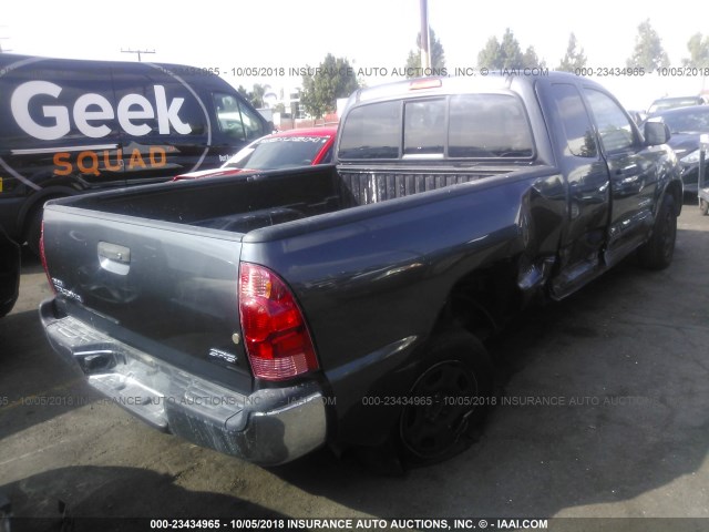 5TFTX4CN7DX031458 - 2013 TOYOTA TACOMA ACCESS CAB ნაცრისფერი ფოტო 4